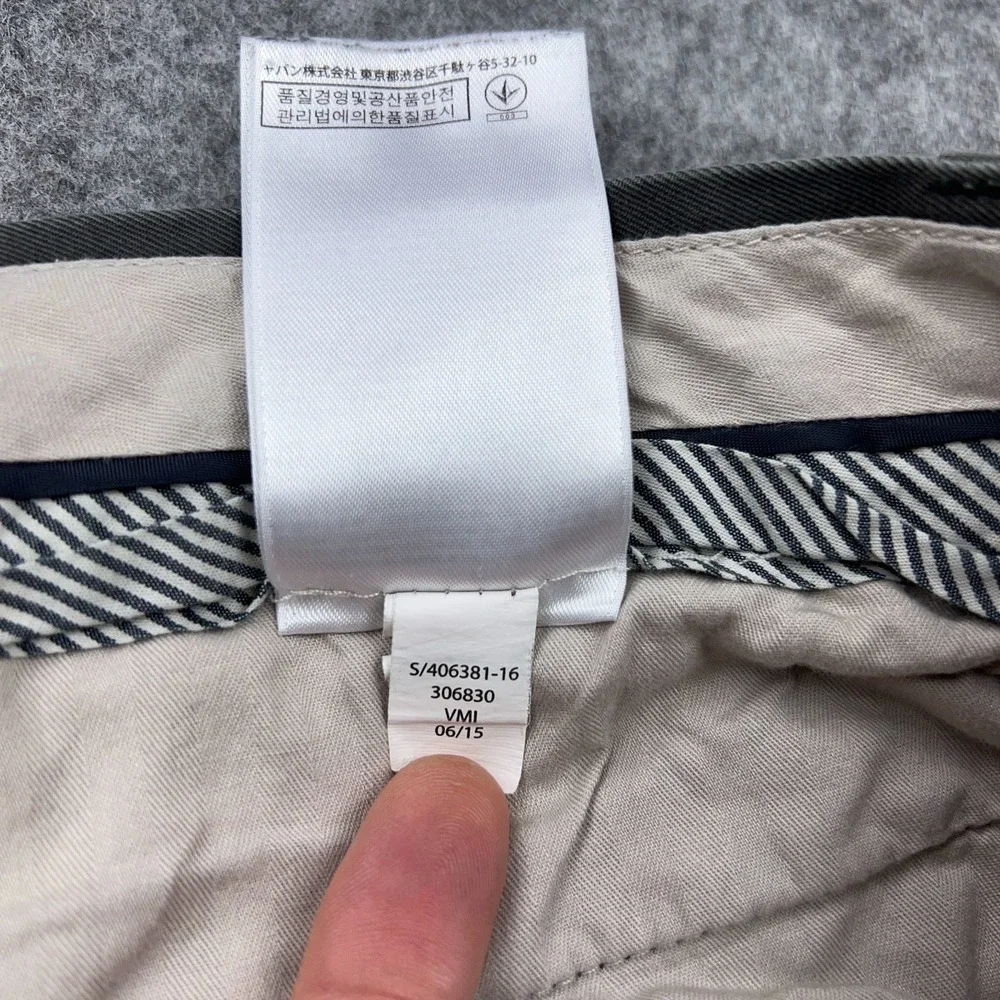 Banana Republic‎ Pants Mens 32x32 Gray Slim Fit Aiden Chino 100% Cotton Slacks